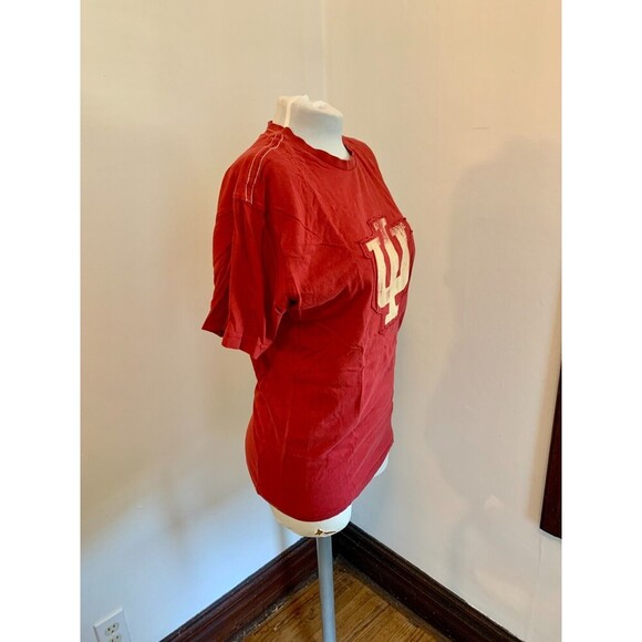 Women Indiana Hoosiers NCAA Short Sleeve Red Colosseum T-Shirt Logo Applique Med - Picture 2 of 6
